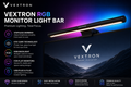 VEXTRON RGB Monitor Light Bar – Eye Care & Stepless Dimming
