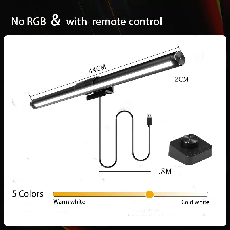 VEXTRON RGB Monitor Light Bar – Eye Care & Stepless Dimming