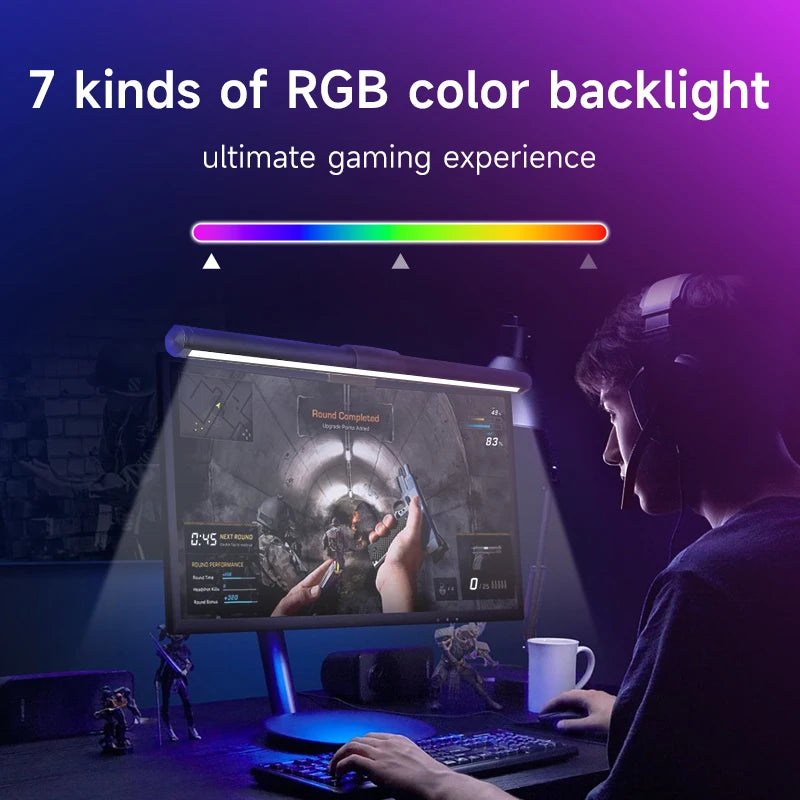VEXTRON RGB Monitor Light Bar – Eye Care & Stepless Dimming