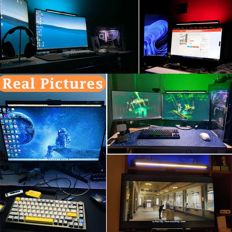 VEXTRON RGB Monitor Light Bar – Eye Care & Stepless Dimming